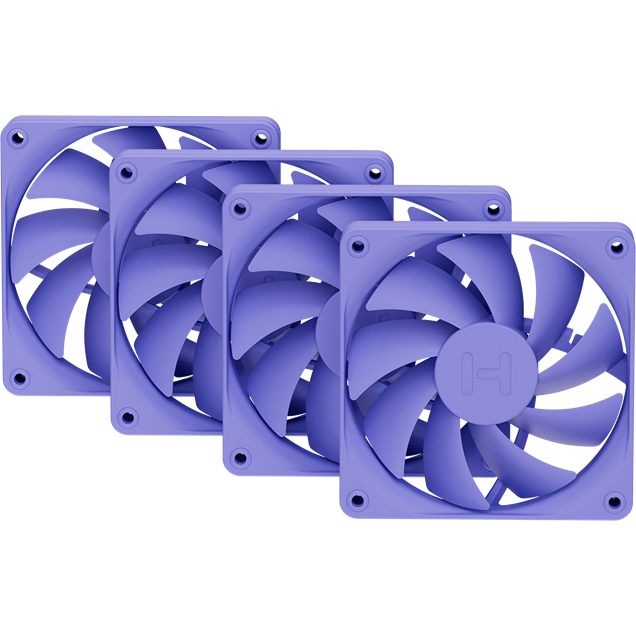HYTE FA12 120 mm PWM PC Case Fans 4 Pack Taro Milk